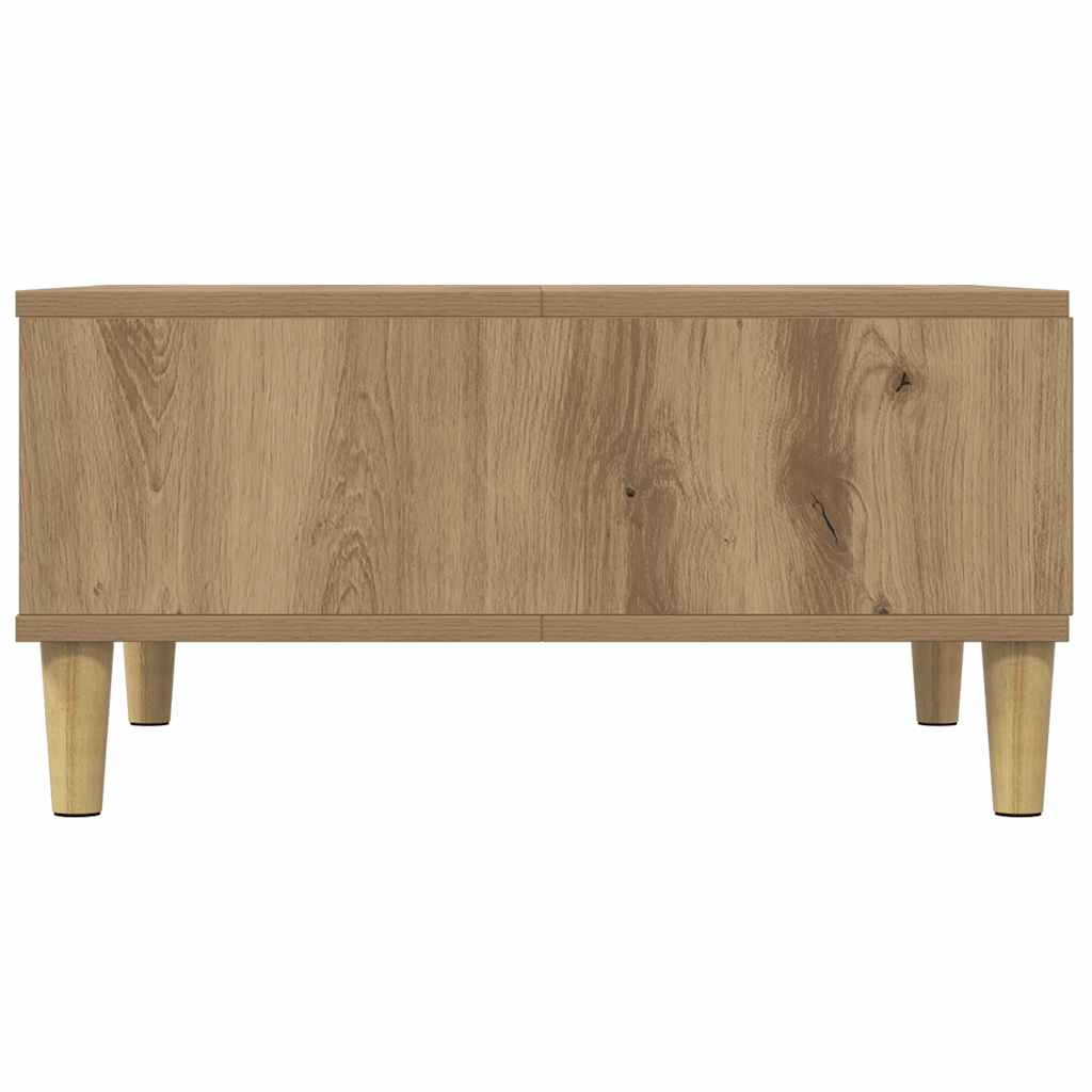Coffee Table Artisan Oak 60x60x30 cm Engineered Wood