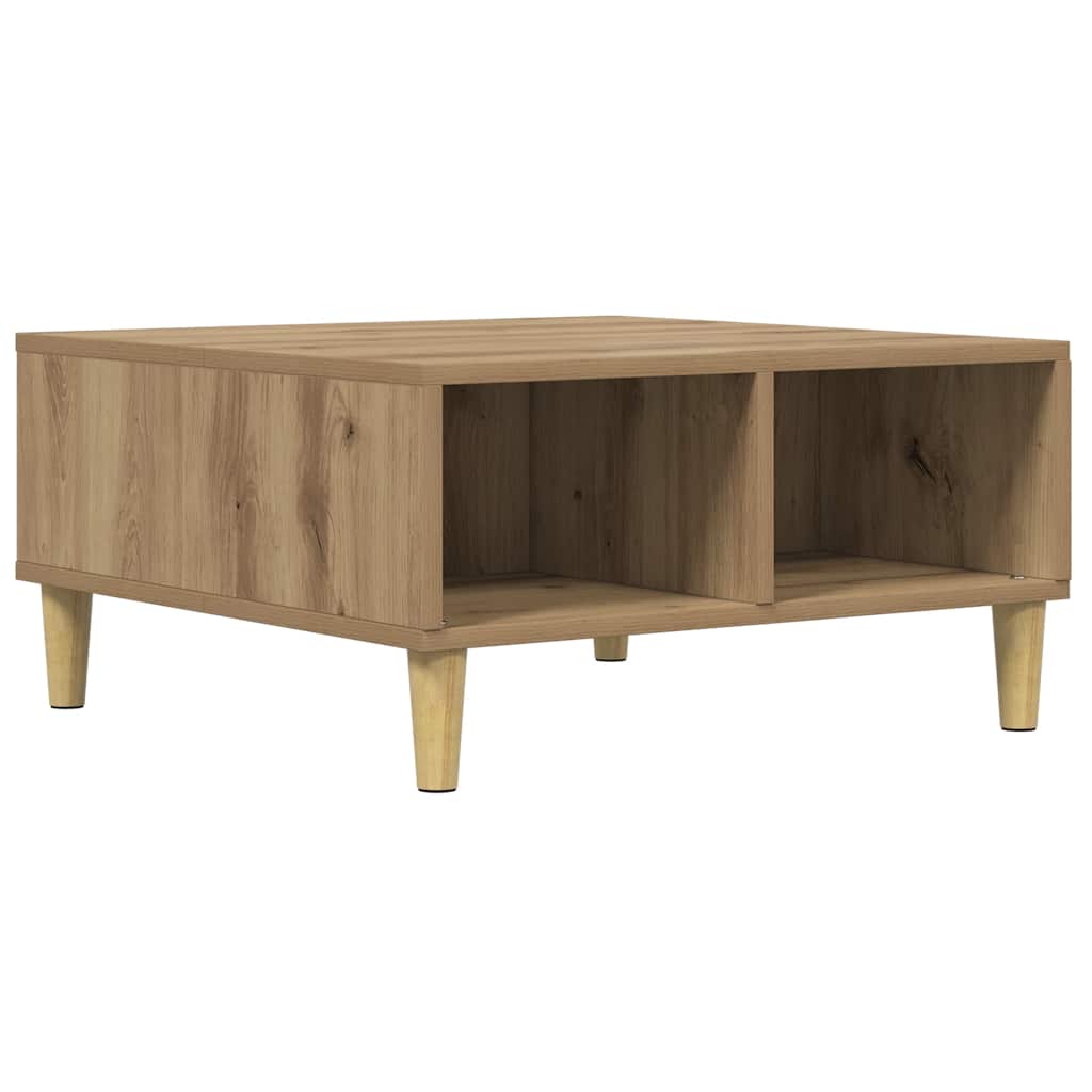 Coffee Table Artisan Oak 60x60x30 cm Engineered Wood