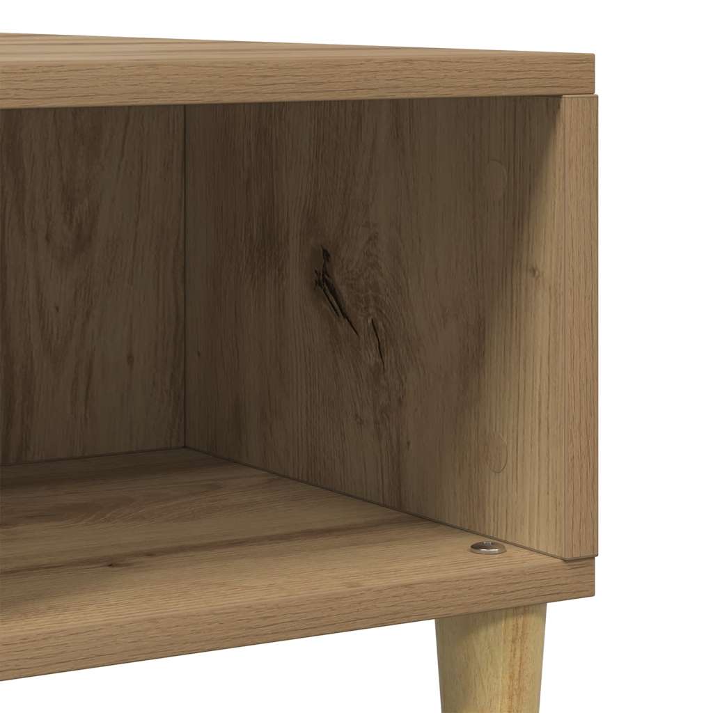 Coffee Table Artisan Oak 60x60x30 cm Engineered Wood