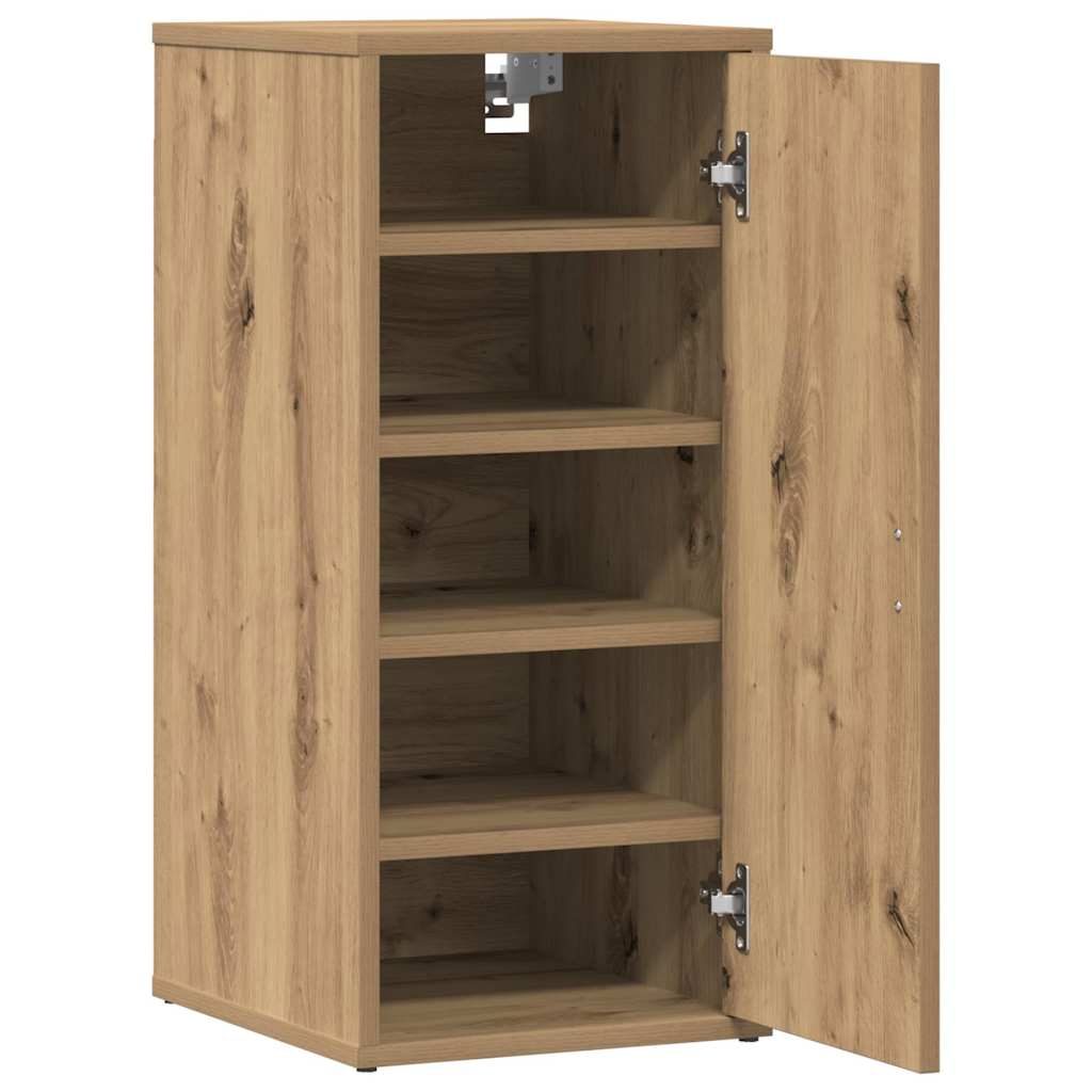 Shoe Cabinet Artisan Oak 32x35x70 cm Engineered Wood
