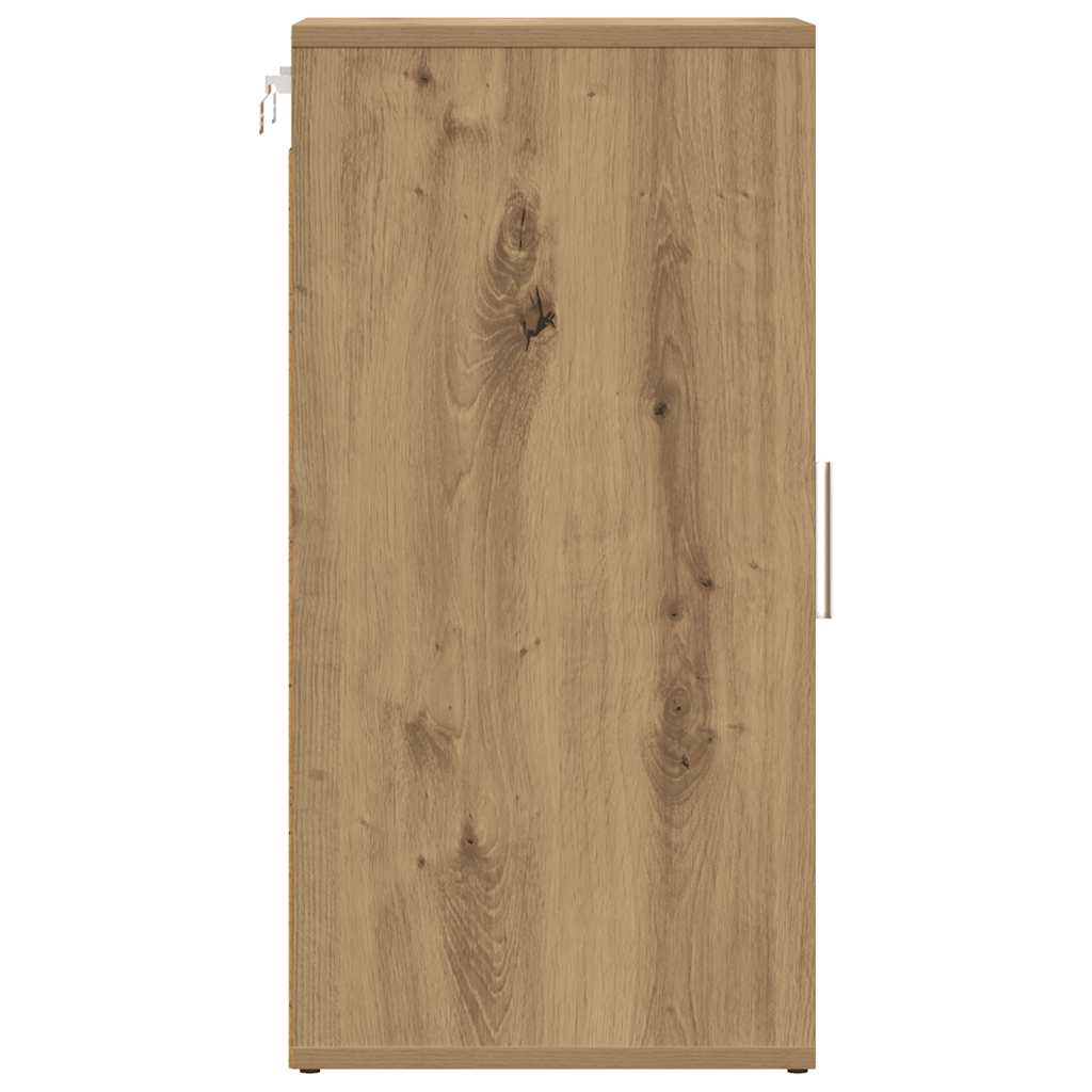 Shoe Cabinet Artisan Oak 32x35x70 cm Engineered Wood