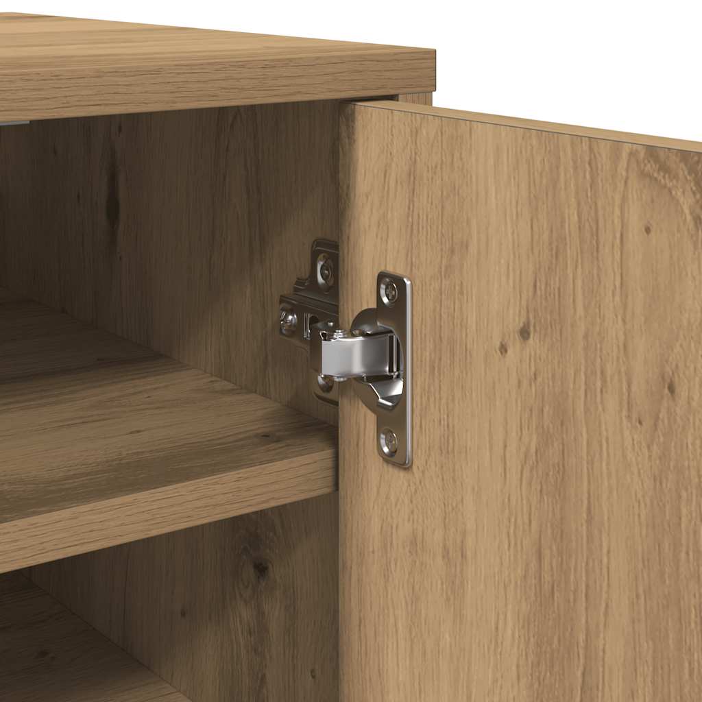 Shoe Cabinet Artisan Oak 32x35x70 cm Engineered Wood