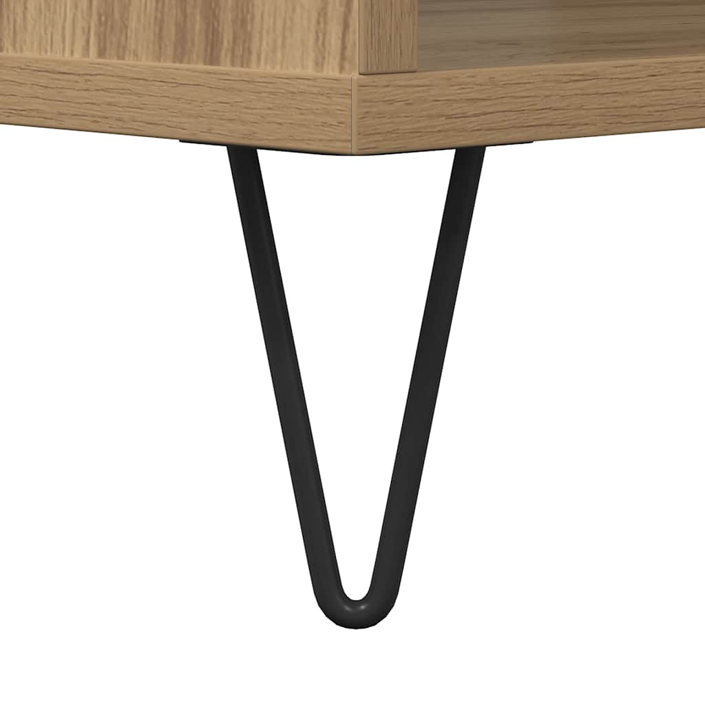 Coffee Table Artisan Oak 90x49x45 cm Engineered Wood