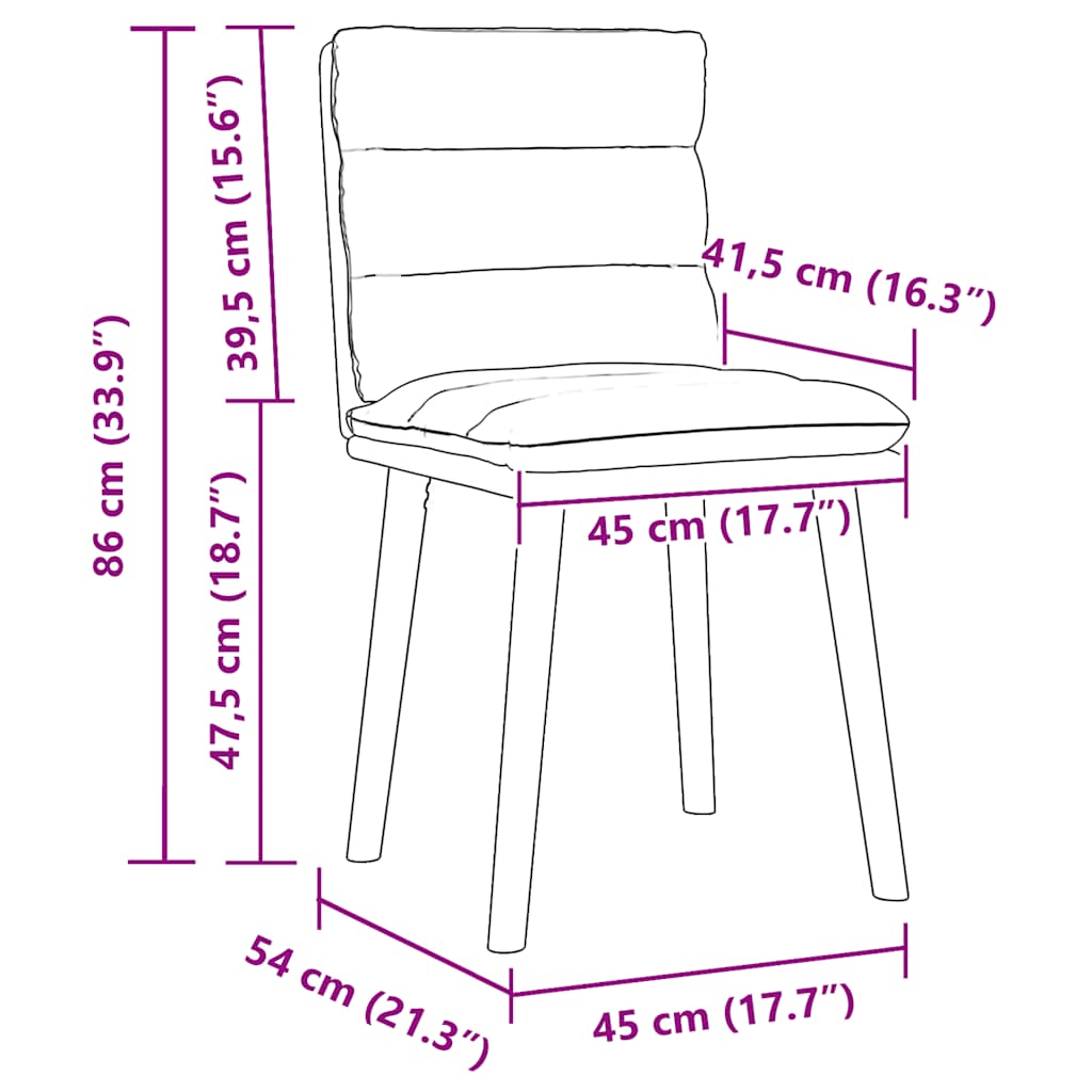 Dining Chairs 6 pcs Dark Gray Fabric