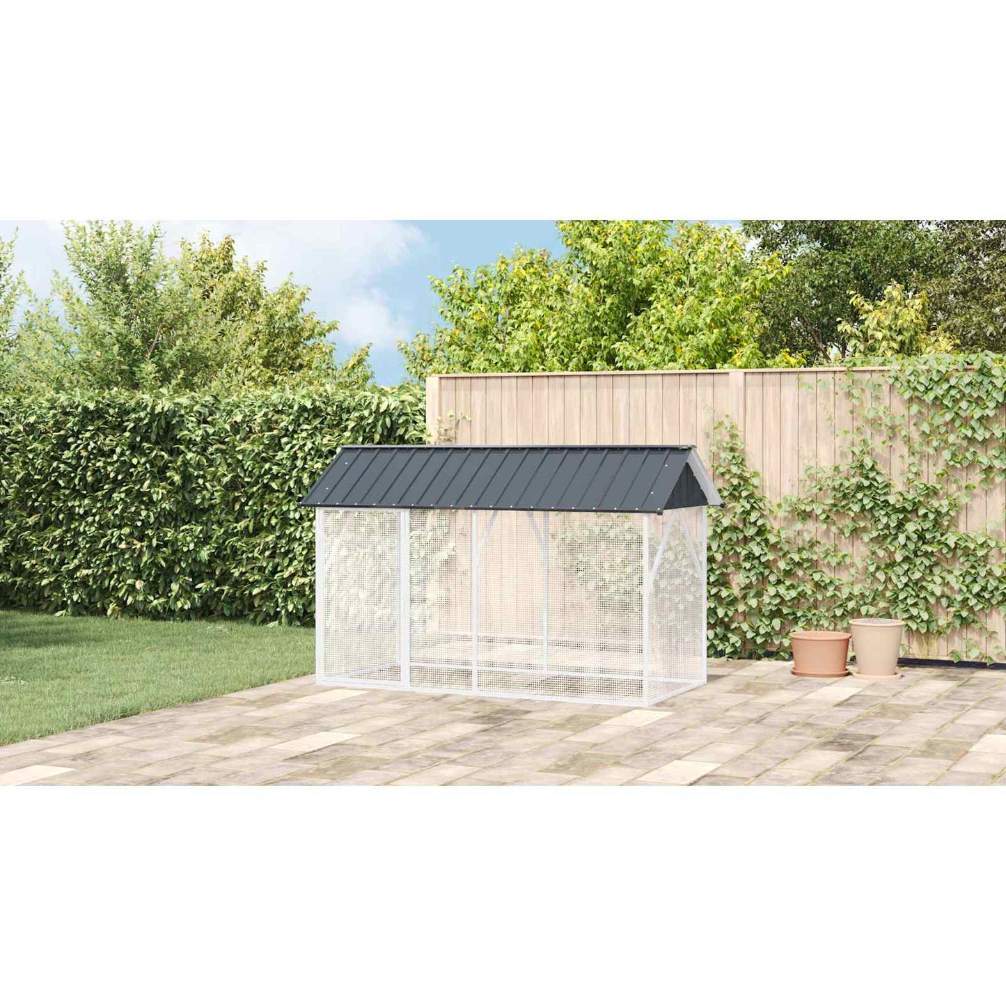 Bird Cage Anthracite 227 x 112 x 141 cm Galvanised Steel
