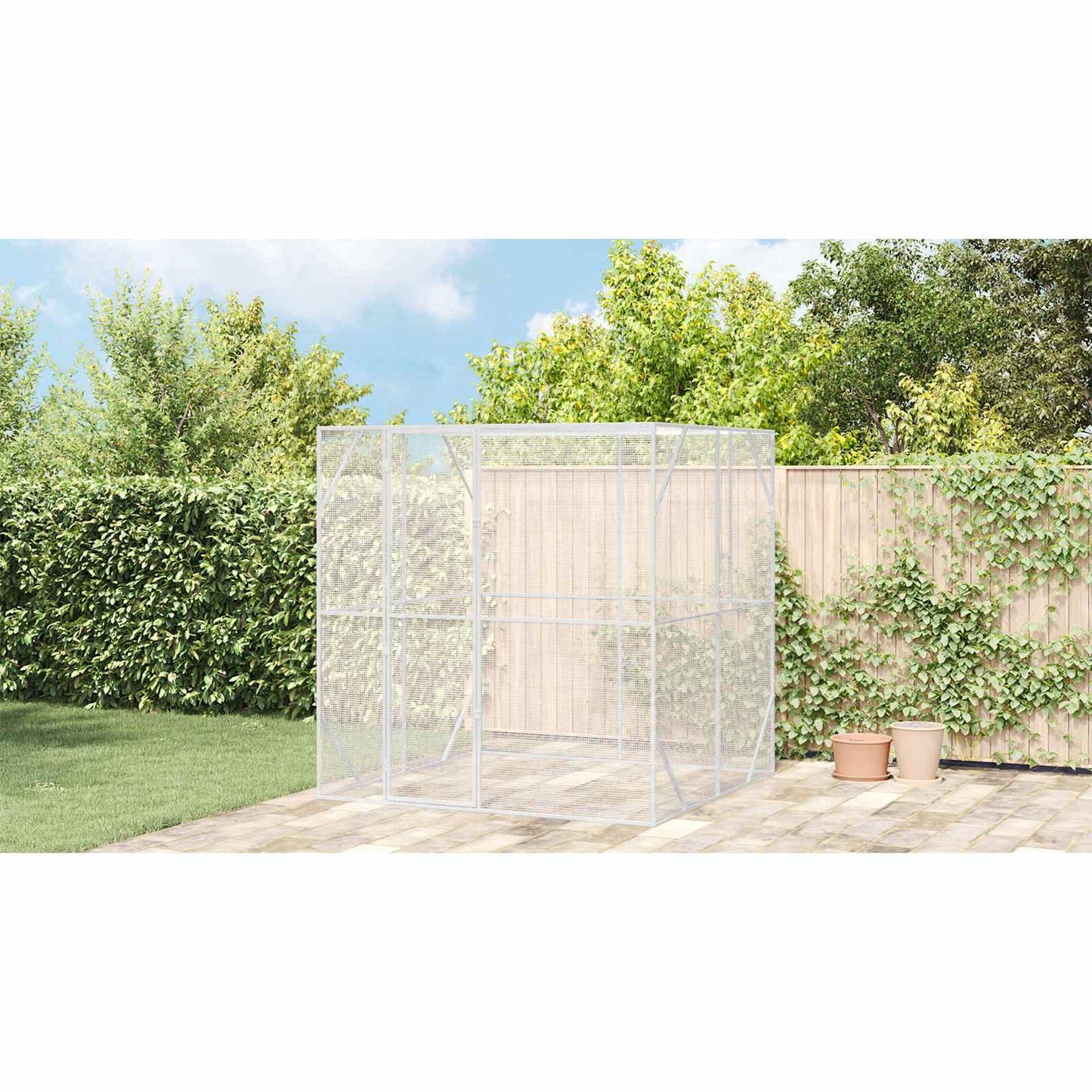 Bird Cage Anthracite 209 x 202 x 214 cm Galvanised steel