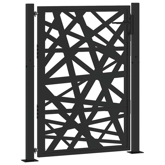 Garden Gate Black 100x125 cm Steel Light Design