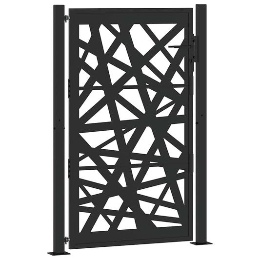 Garden Gate Black 100x150 cm Steel Light Design