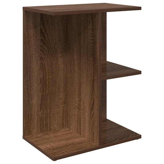 Bedside Table Brown Oak 46.5x29x61 cm Engineered Wood