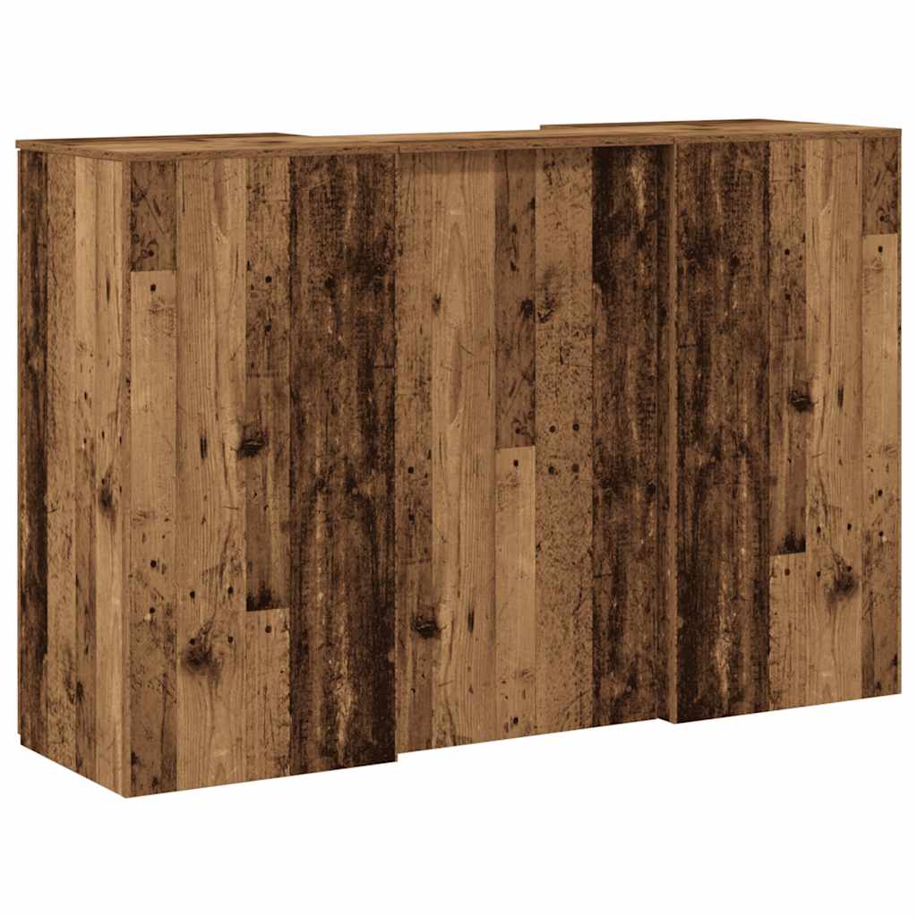 Reception Desk Old Wood 155x50x103.5 cm Engineered Wood