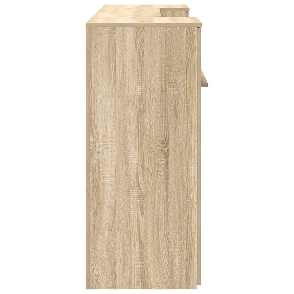 Reception Desk Sonoma Oak 200x50x103,5 cm Engineered Wood
