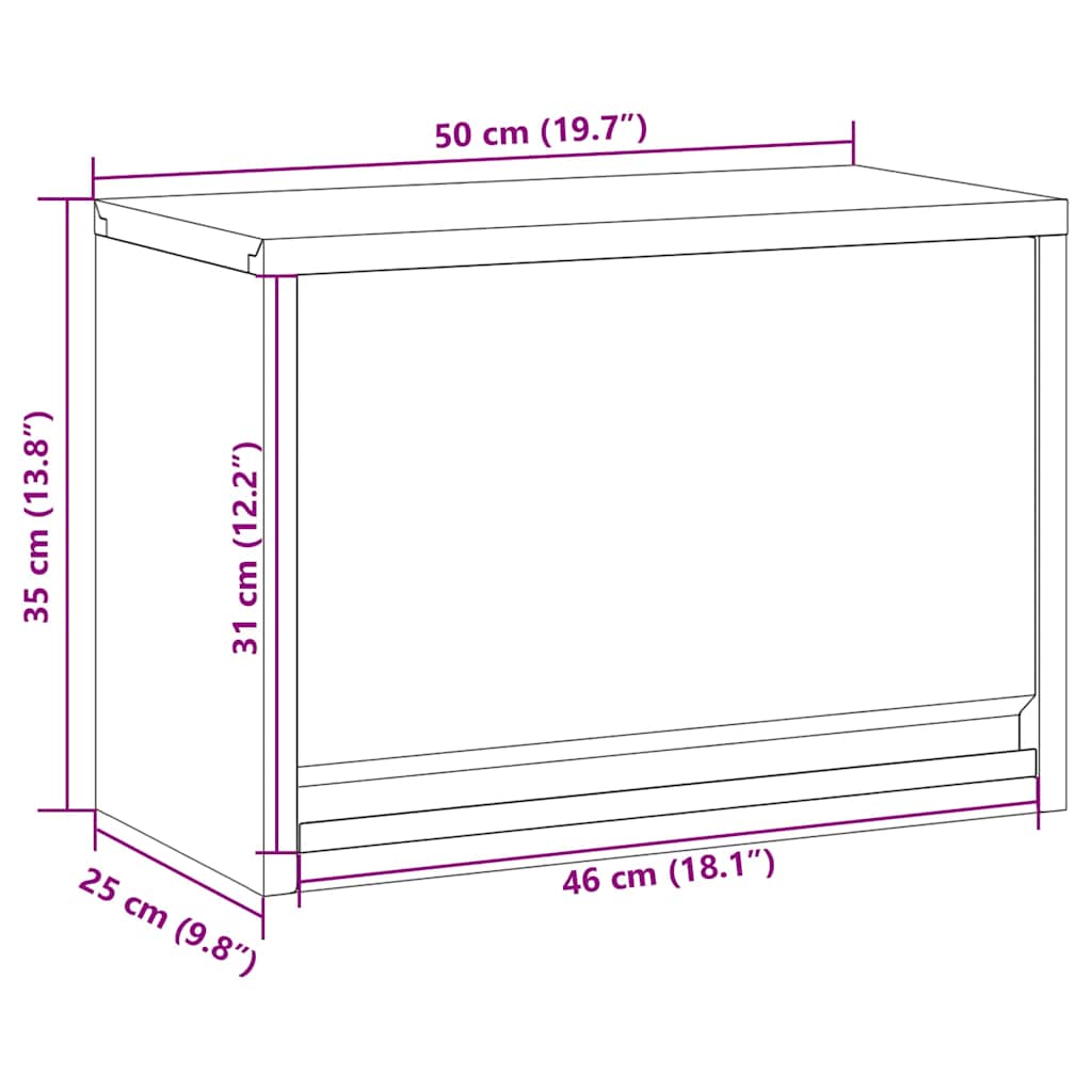 Tool Cabinet with Storage Red and Grey 50 x 25 x 35 cm