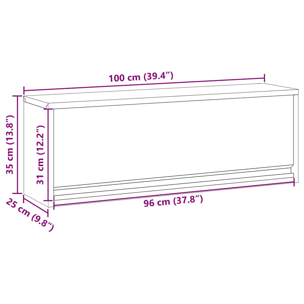 Tool Cabinet with Storage Red and Grey 100 x 25 x 35 cm