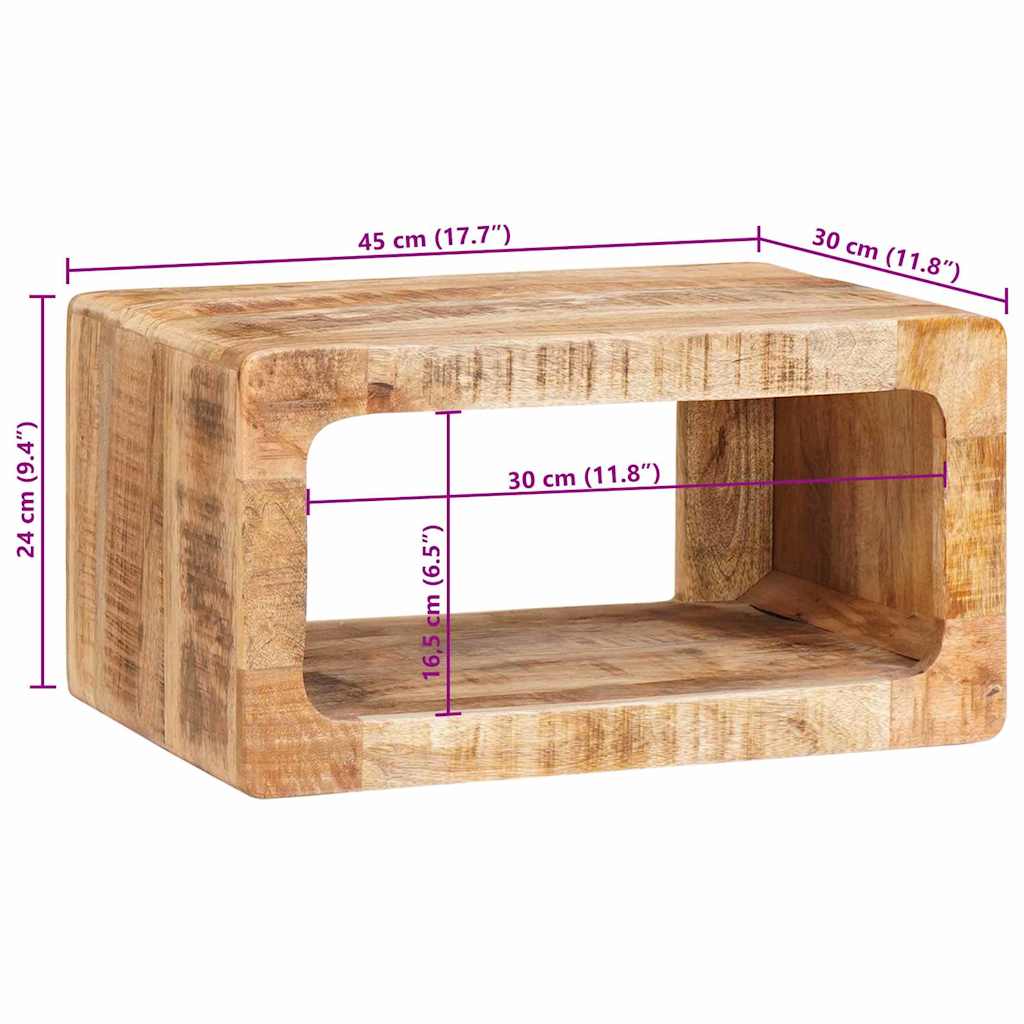 Bedside Table 2 pcs Brown 45 x 30 x 24 cm Solid Mango Wood