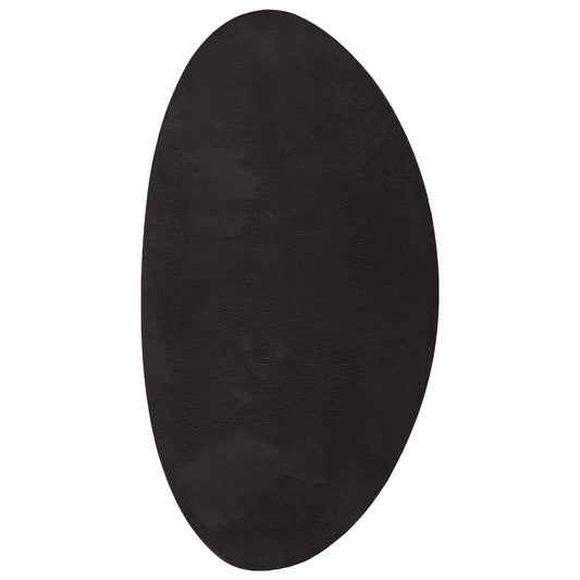 Carpet HUARTE Black 80 x 150 cm Polyester