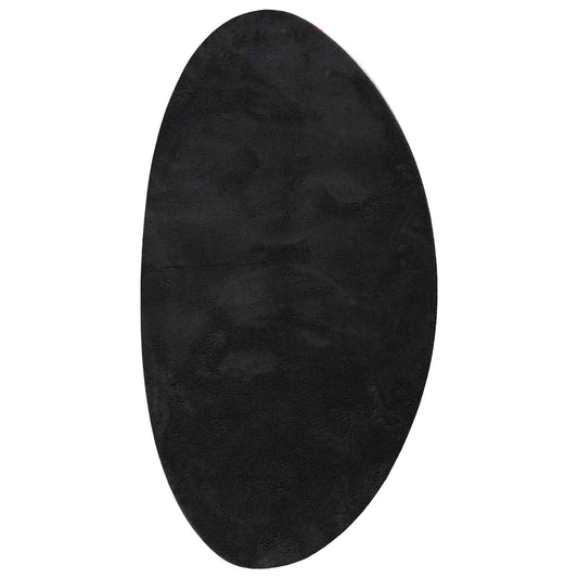 Carpet HUARTE Black 100 x 200 cm Polyester