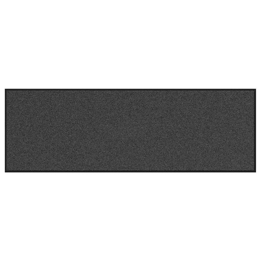 Doormat Anthracite and Black 60 x 180 cm 100% Polyamide
