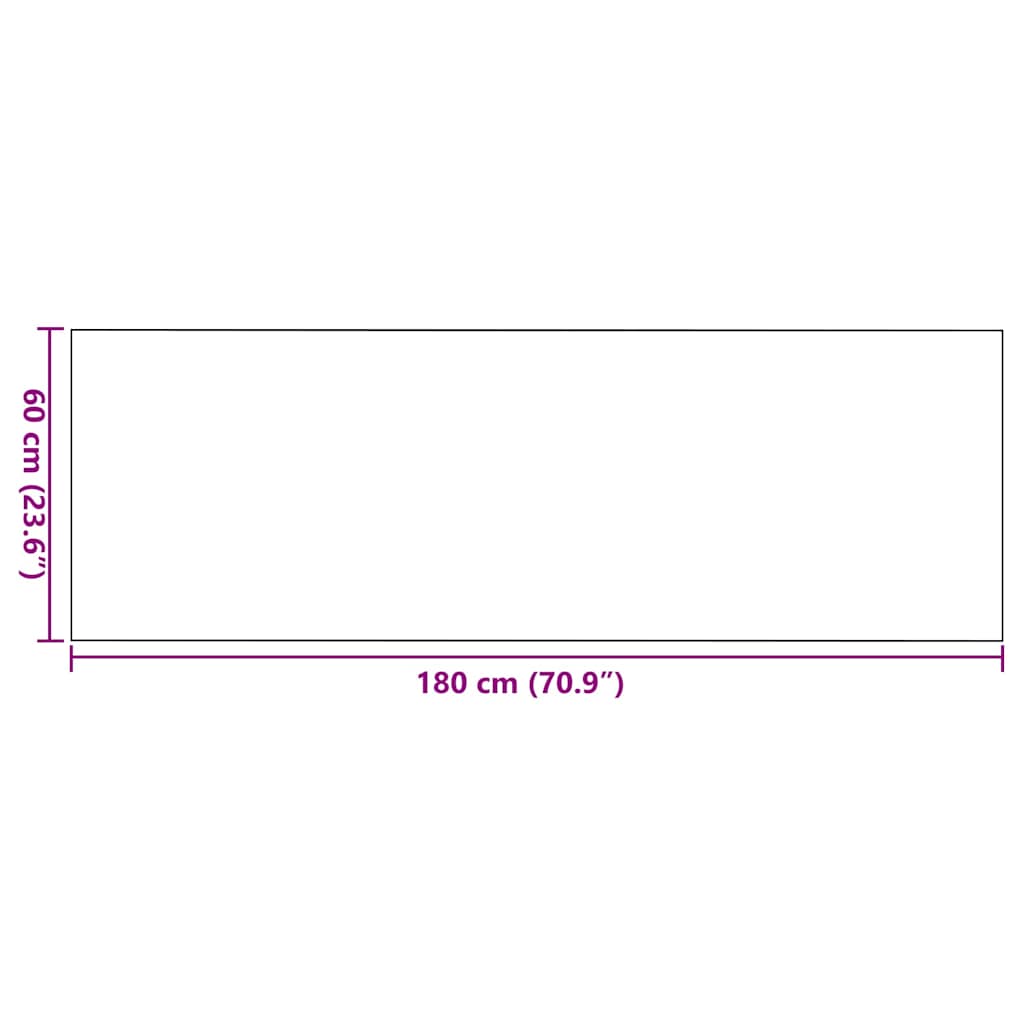 Doormat Brown and Black 60 x 180 cm 100% Polyamide
