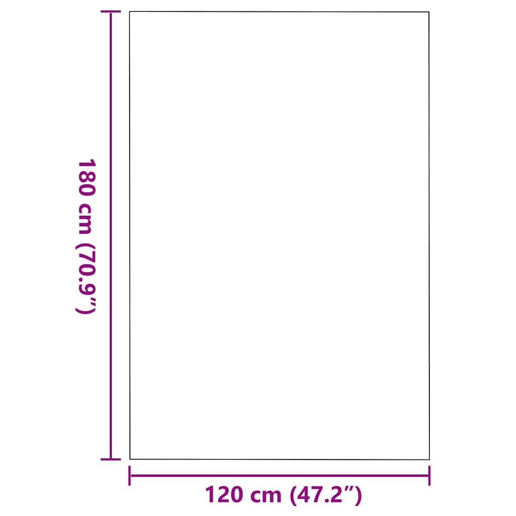 Doormat Beige and Black 120 x 180 cm 100% Polyamide