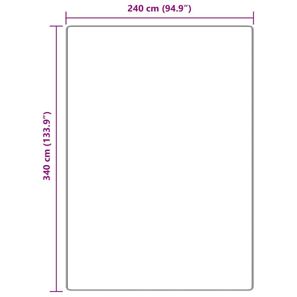Anti-slip Shaggy Rug Grey 240 x 340 cm PP