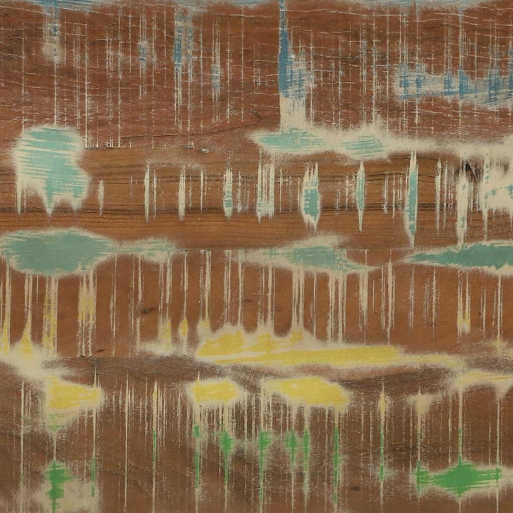 Coffee Table 2 pcs Multicolour Solid reclaimed wood