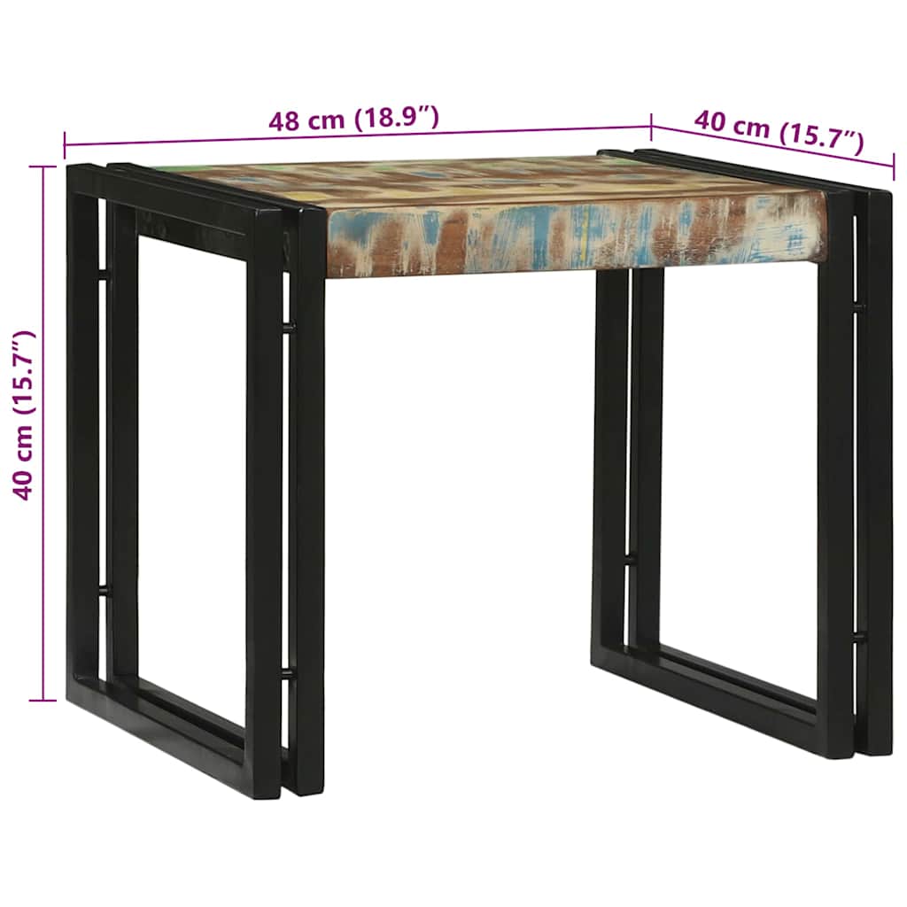 Coffee Table 2 pcs Multicolour 48 x 40 x 40 cm
