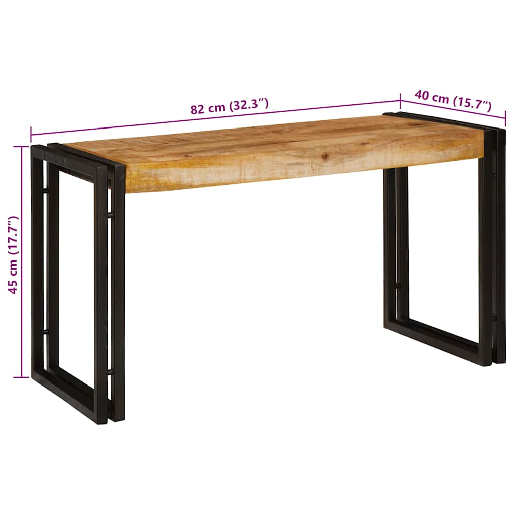 Nesting Table 3 pcs Brown and Black 82 x 40 x 45 cm