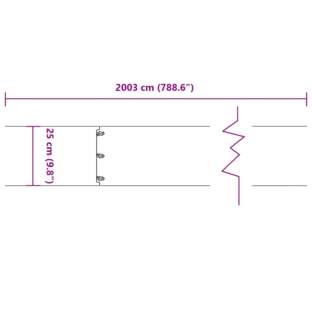Lawn Edging 20 pcs 25 x 103 cm Stainless Steel Silver