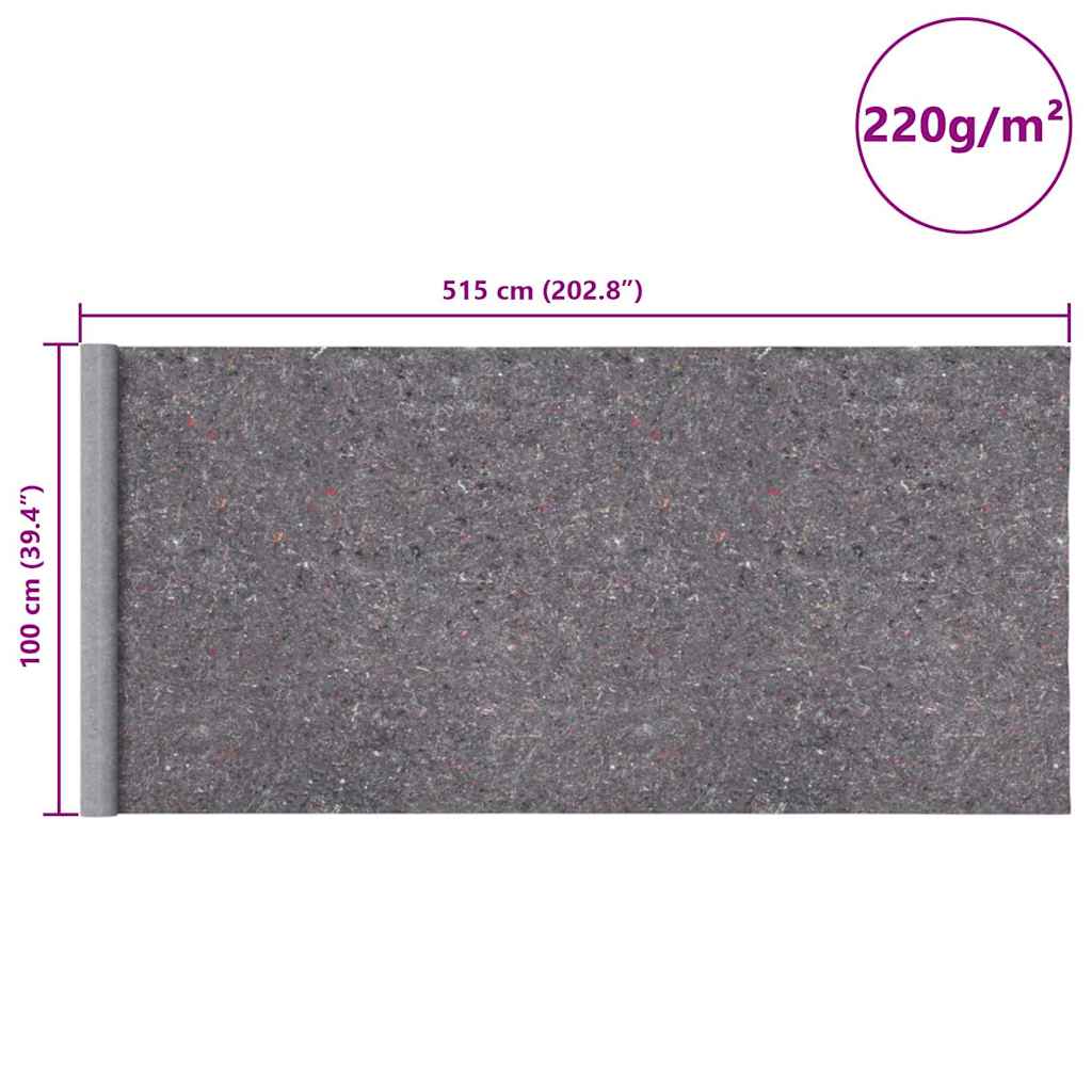 Non-slip Painter Fleeces 2 pcs 5 m 220 g/m² Grey