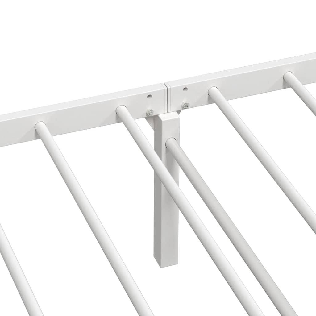 Bed Frame without Mattress Foldable White 107x203 cm Steel