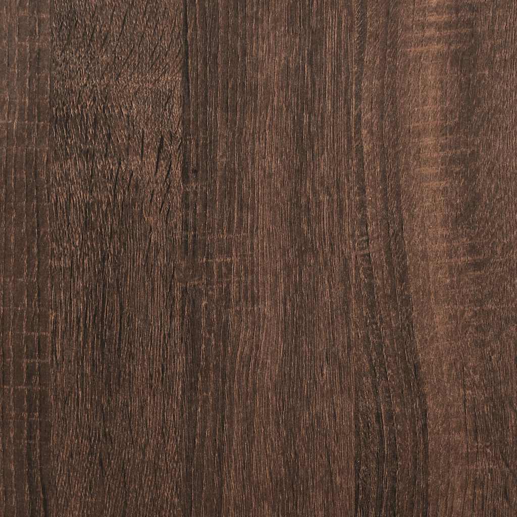 Garage Storage Cabinet Brown Oak 60x51x85 cm Solid Wood Pine