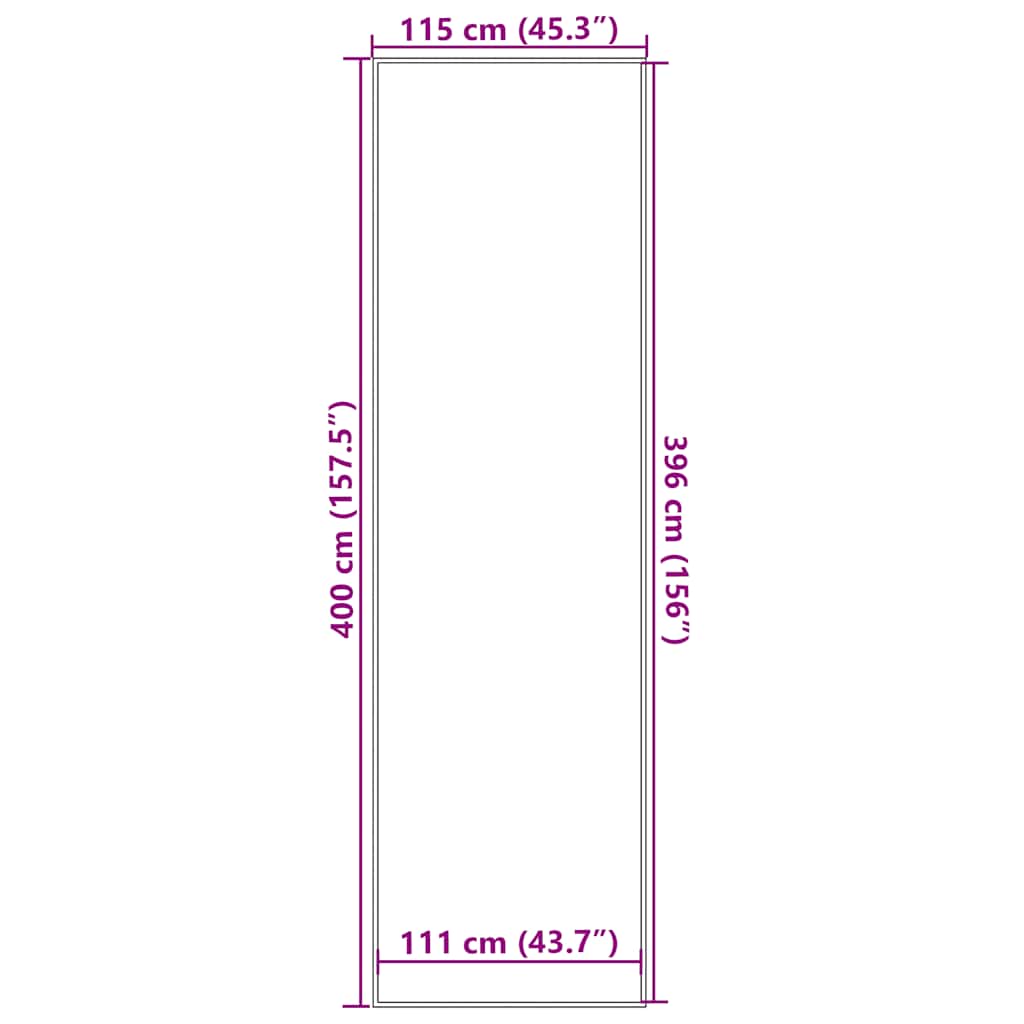 Doormat Anthracite 115x400 cm