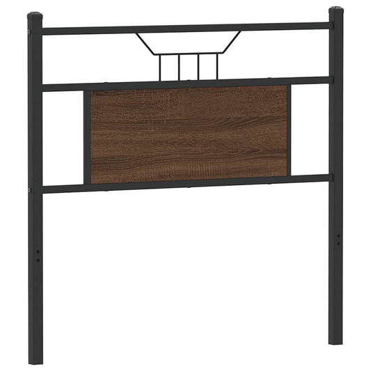Replace Headboard Brown Oak 75 cm Engineered Wood and Steel