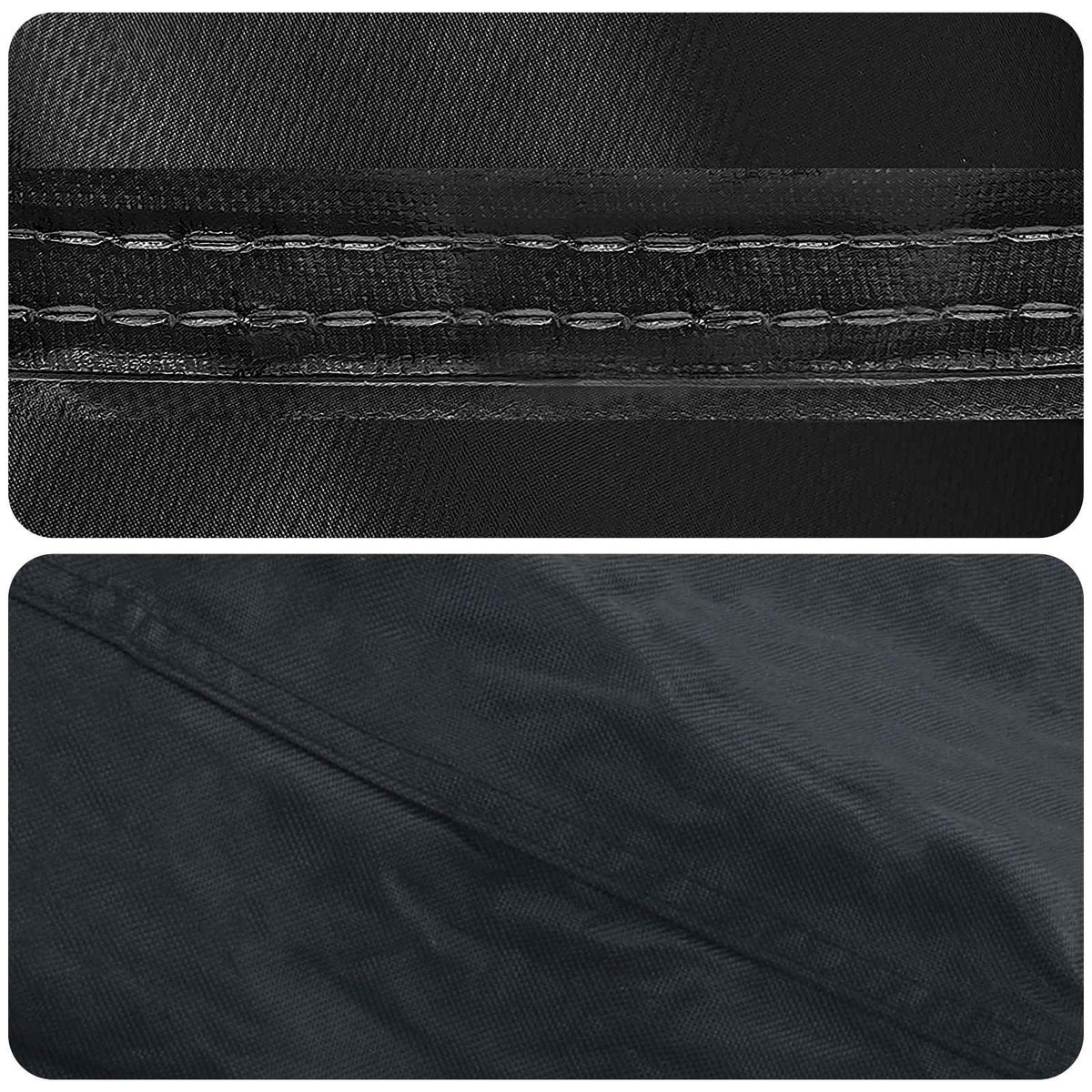 Table Cover 62 x 62 x 70 cm Fabric Round Waterproof Black