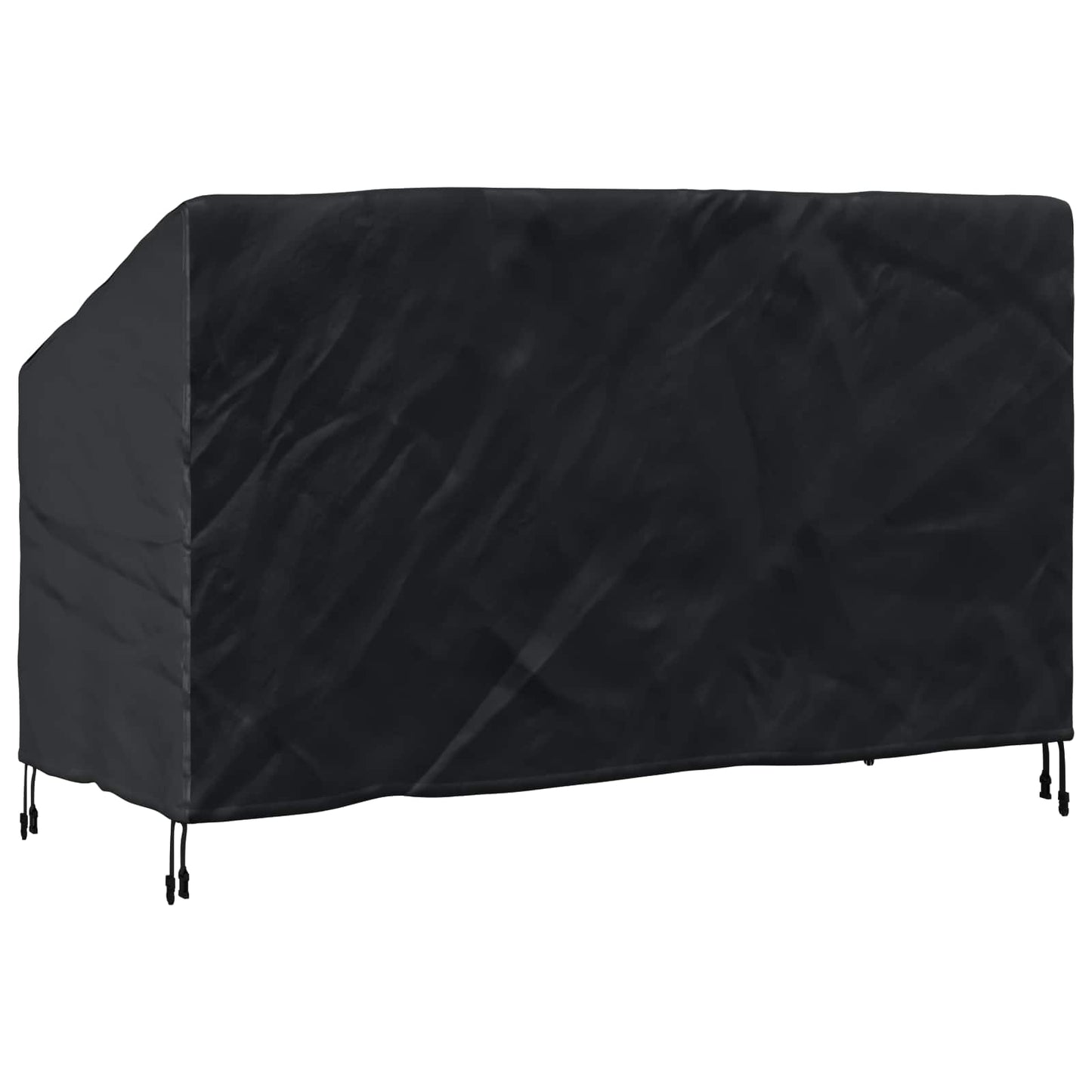 Garden Bench Cover Black 165 x 70 x 65 / 94 cm 210D Oxford Fbric