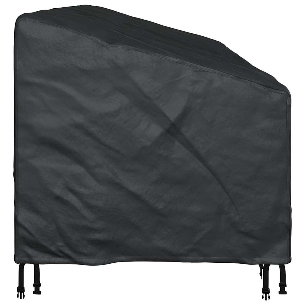 Garden Bench Cover Black 200 x 100 x 89 cm 420D oxford fabric