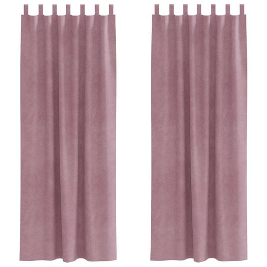 Curtains 2 pcs Dark Pink 140 x 260 cm Velvet