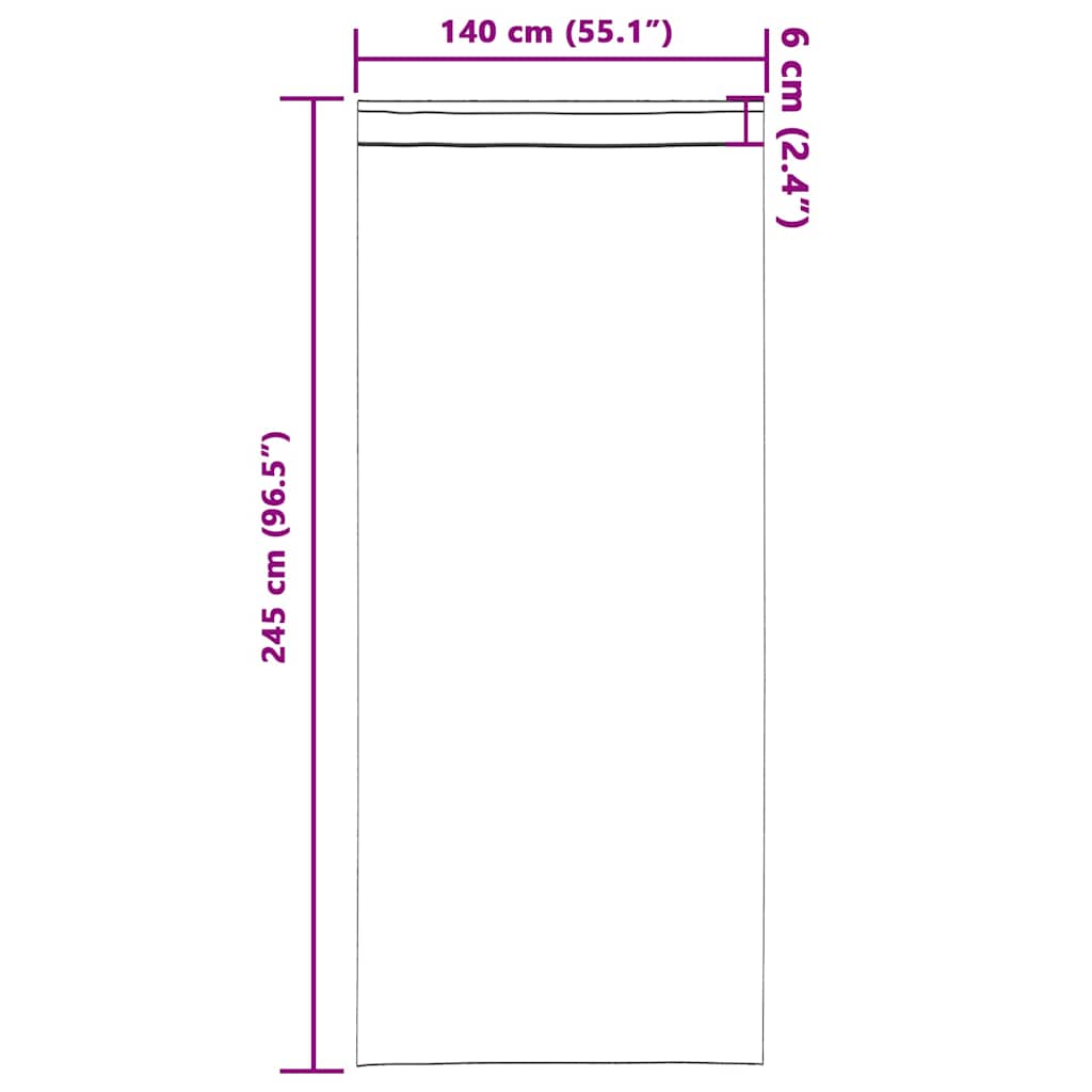 Blackout Curtains with Rings 2 pcs Light Grey 245 x 140 cm