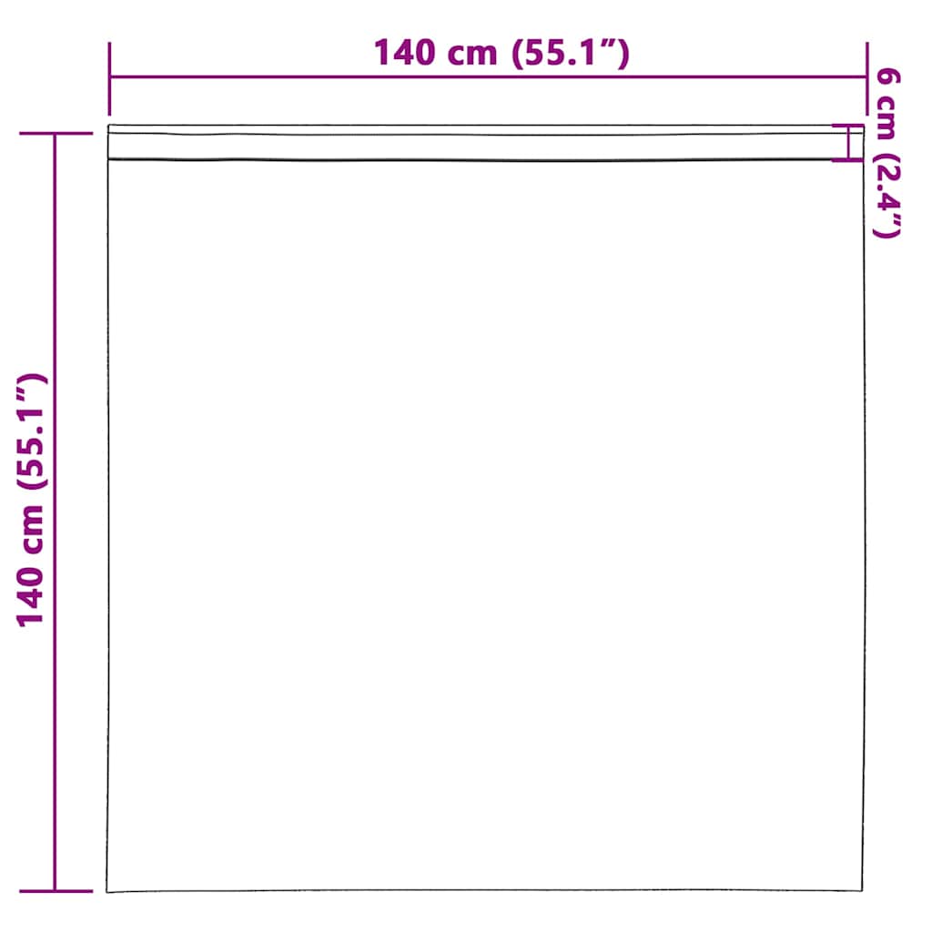 Blackout Curtains with Rings 2 pcs Bright Pink 140 x 140 cm