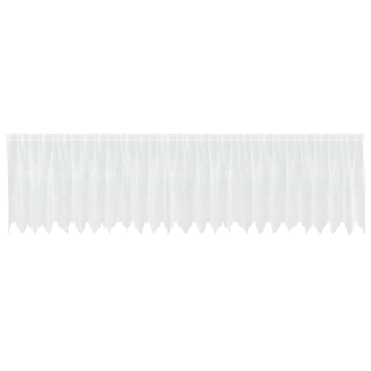 Lace Curtain White 80 x 600 cm Polyester