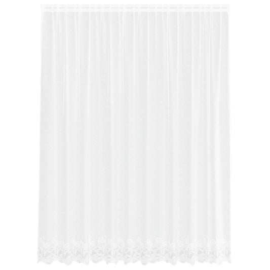 Lace Curtain White 200 x 300 cm Polyester