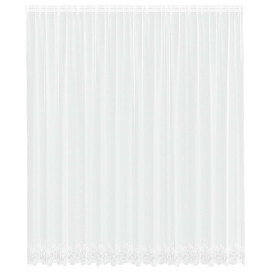 Lace Curtain White 260 x 400 cm Polyester