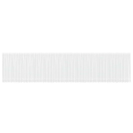 Lace Curtain White 1200 x 140 cm Polyester