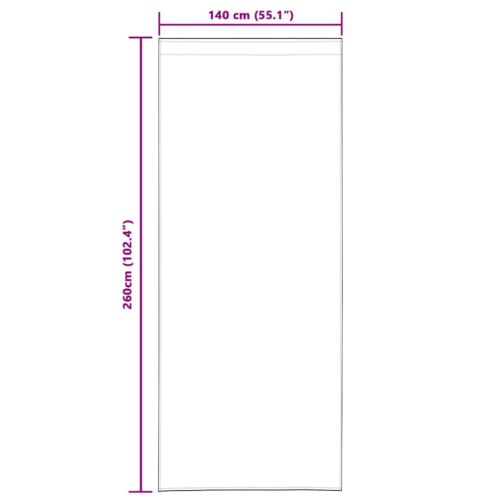 Voile Curtain 2 pcs White 260 x 140 cm Polyester