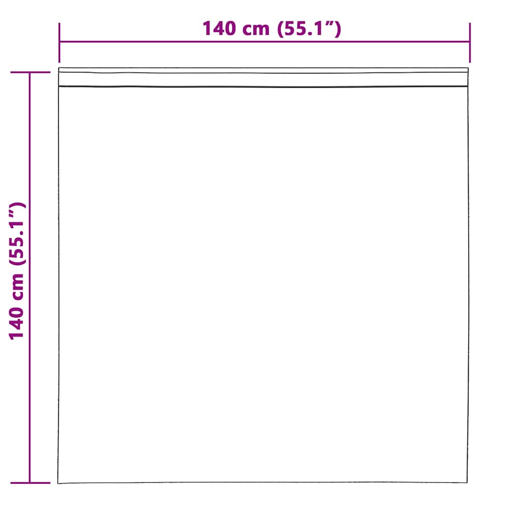 Voile Curtain 2 pcs Dark Grey 140 x 140 cm Polyester