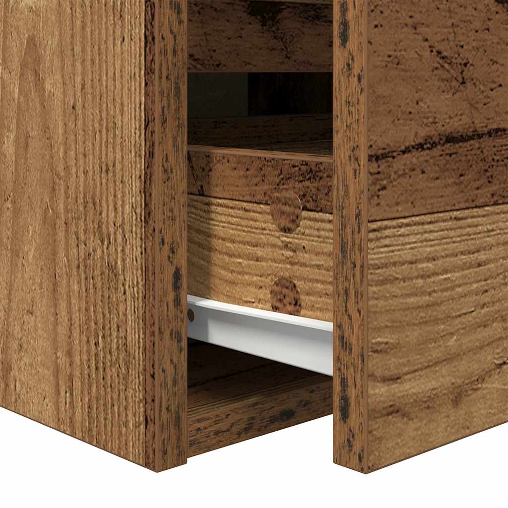 Wall-mounted Bedside Cabinets 2 pcs Old Wood 38x34x40 cm