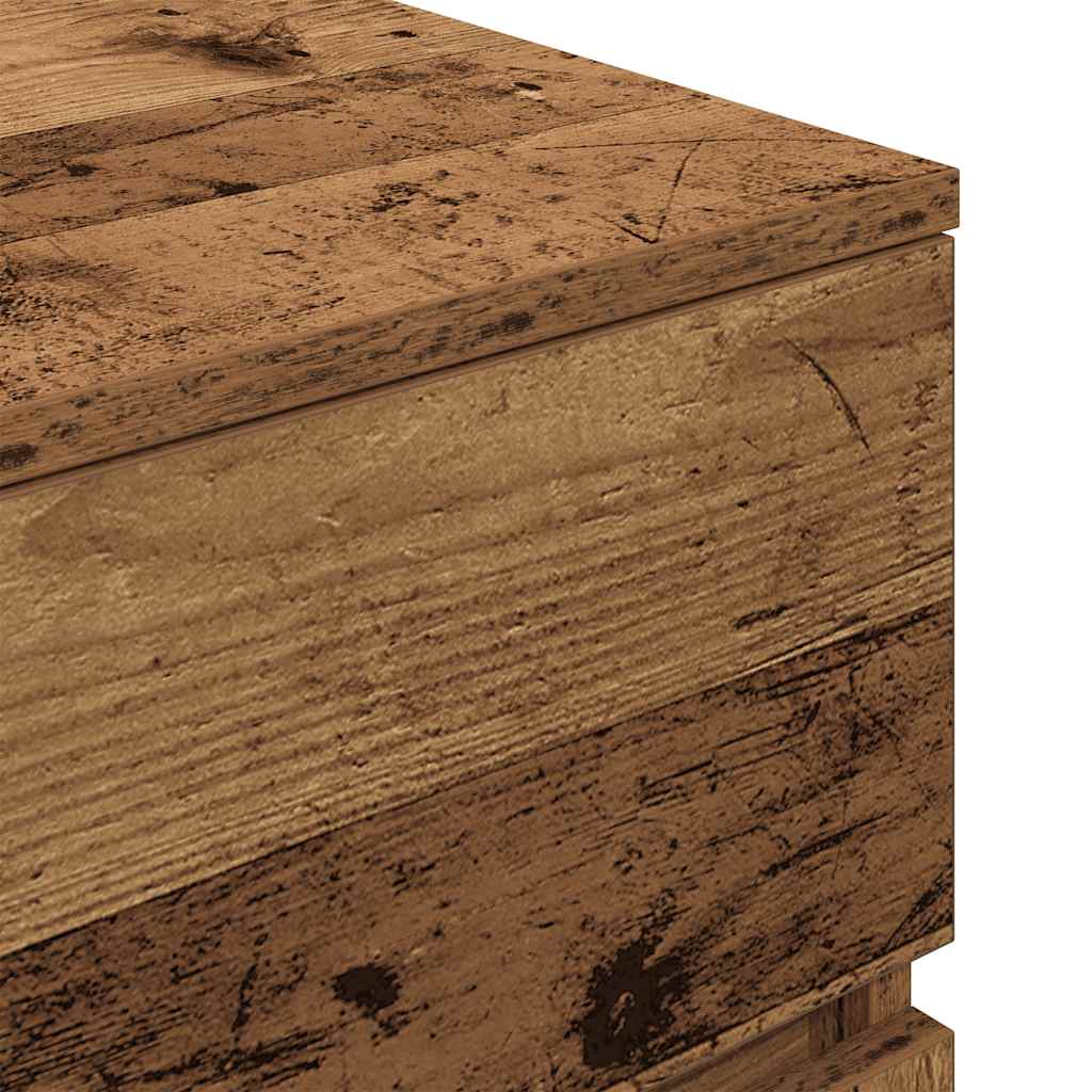 Bedside Cabinets 2 pcs Old Wood 39x35x65 cm Engineered Wood