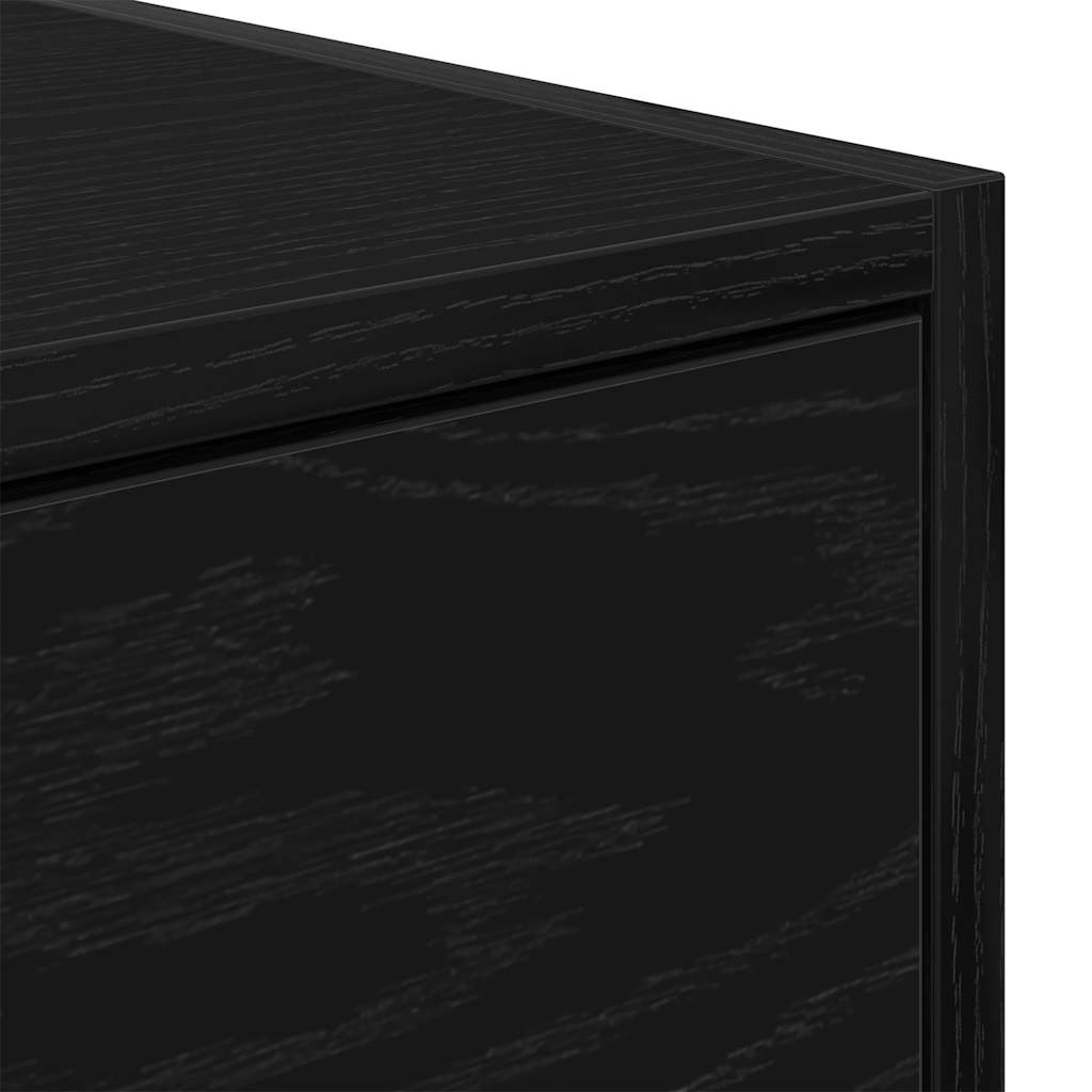 TV Cabinets 2 pcs Black Oak 80x31x25.5 cm Engineered Wood