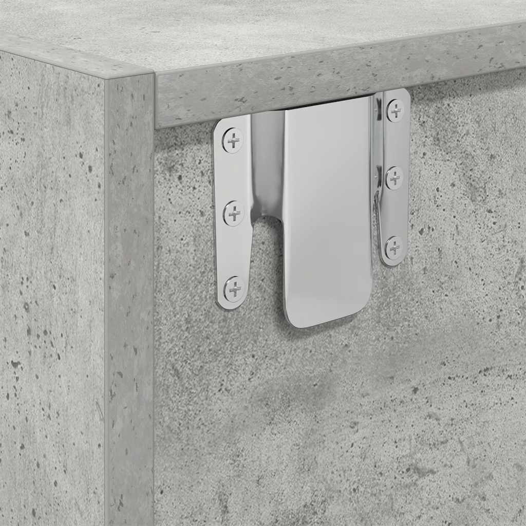 TV Cabinet Concrete Grey 100x31x25.5 cm Engineered Wood