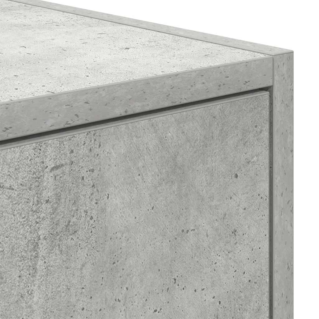 TV Cabinets 2 pcs Concrete Grey 100x31x25.5 cm Engineered Wood